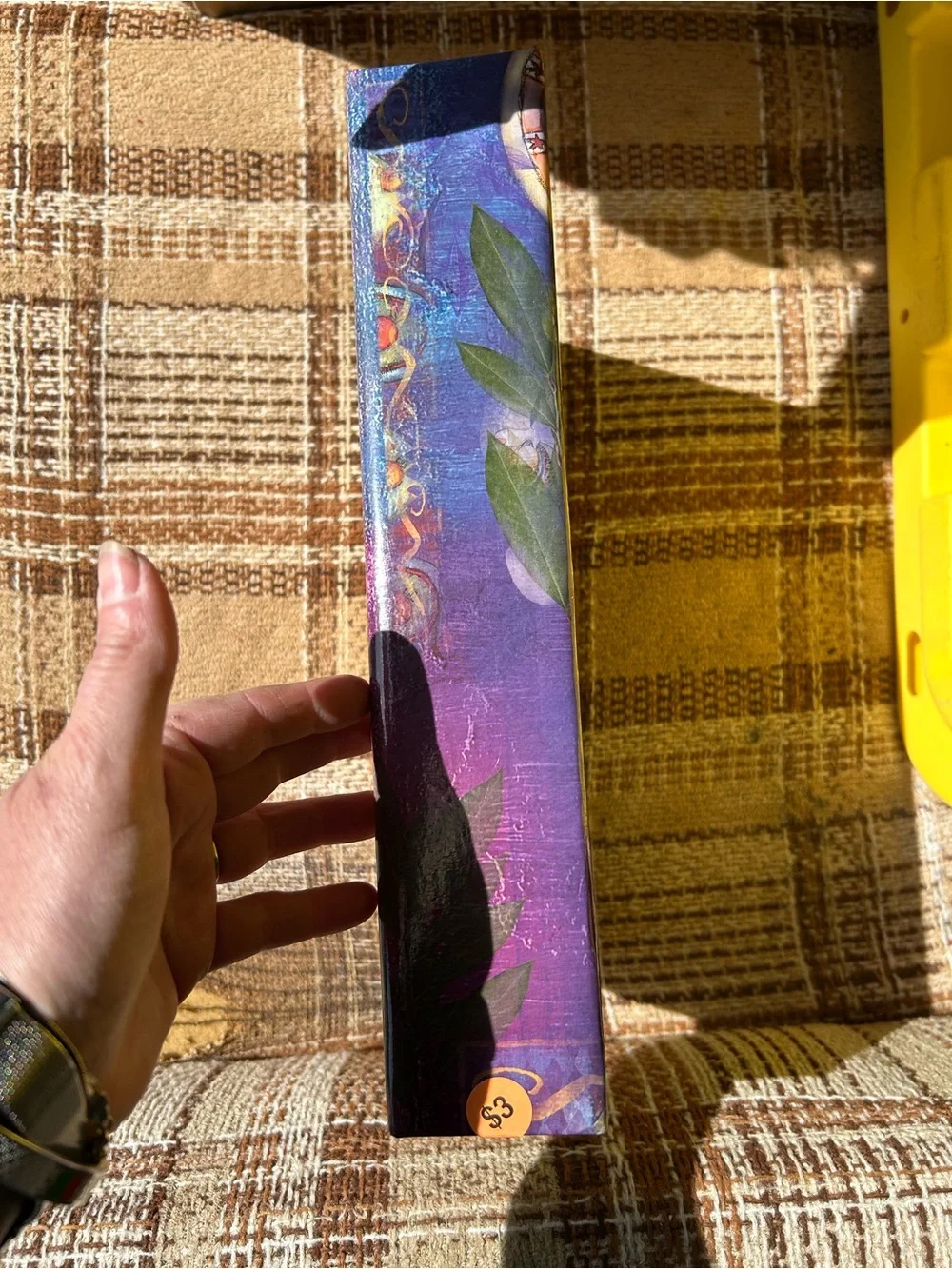 Vintage Destiny Quote Floral Yellow 3-Ring Photo Binder with Decorative Pages